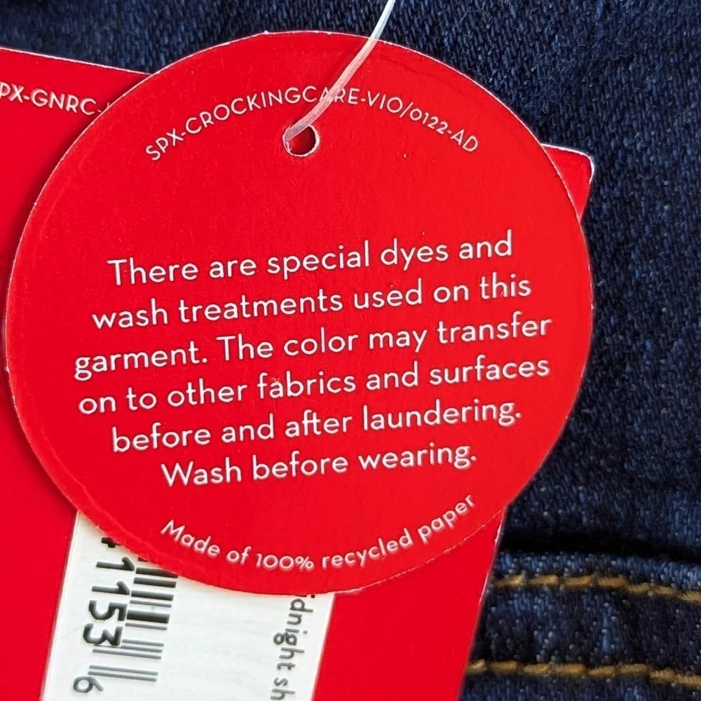 SPANX Pull On Flare Jeans High Rise Dark Wash XL NWT